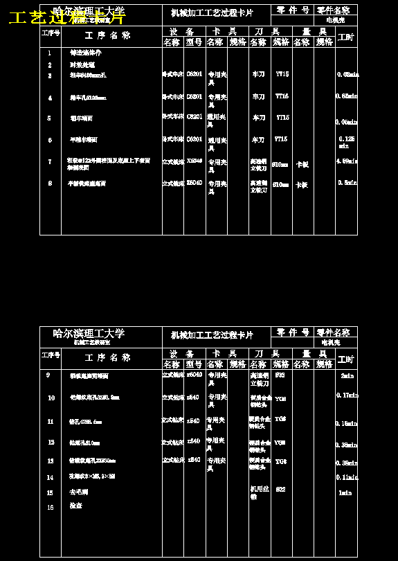 微电机壳加工工艺和钻4-φ8.5孔夹具设计(含CAD图纸+工序卡+说明书)