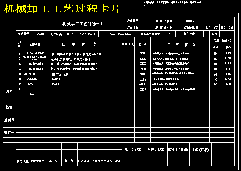 气门摇臂轴支座 加工工艺和钻φ11孔夹具设计（含CAD图纸+工序卡+说明书）