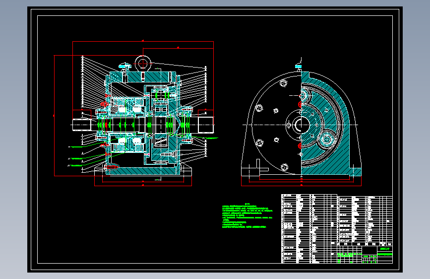 二挡行星齿轮变速器CAD+说明书