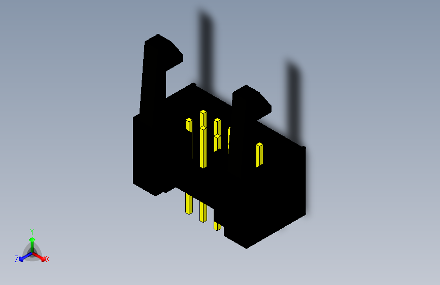 线对板连接器-AEFA02S-001-10G1BP(A=4.6_B=3.2_FIT DIP TYPE)