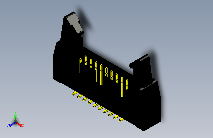 线对板连接器-AEFA72T-001-10G1FP(A=10.5_B=0.8)