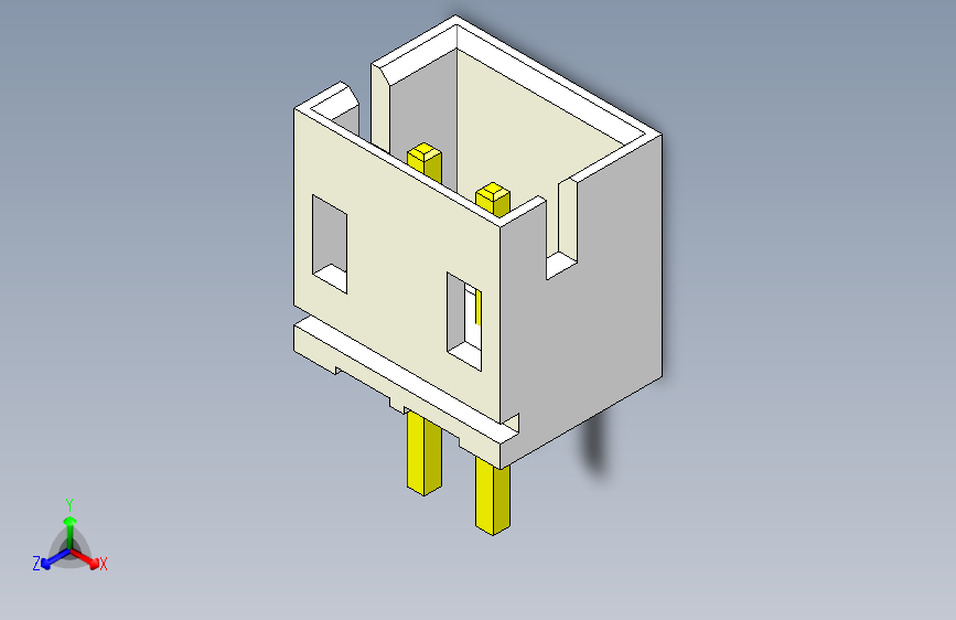 线对板连接器-AWE001S-XX2-02G1QP(A=3.4_B=3.4)(A=3.4_B=3.4)