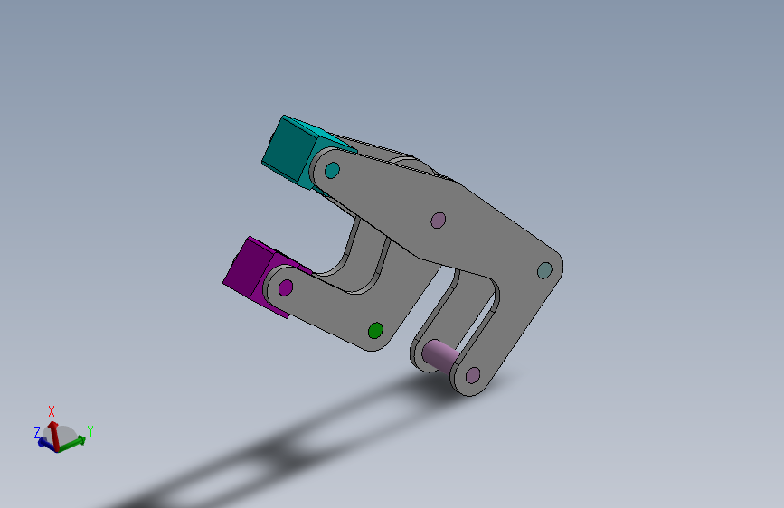 solidworks中的手爪模型