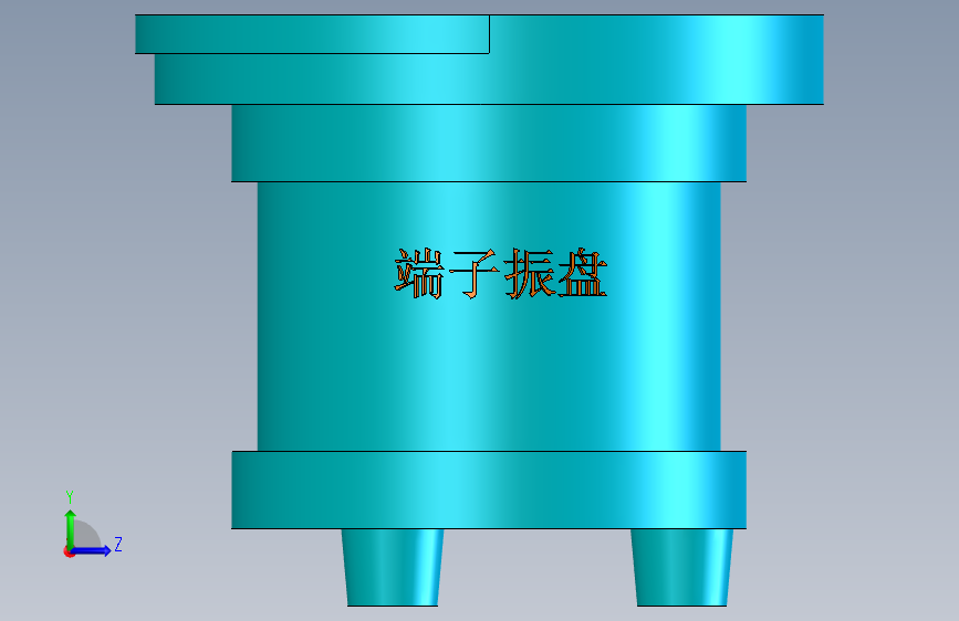 180直振装配体 左侧视图