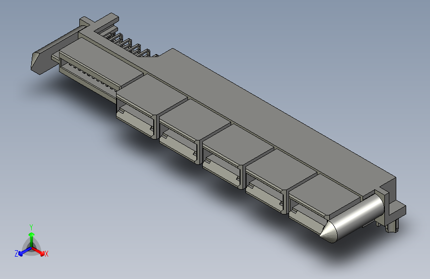 板对板连接器1.27mm, 12.00mm Pitch, EXTreme LPHPower Receptacle Header, Right-Angle, 10 Power Contacts, 24 Signal Contacts, Select Gold (Au) Plating, for 1.57mm Thick PC Board, with Guide Posts, with Press-fit Plastic Pegs