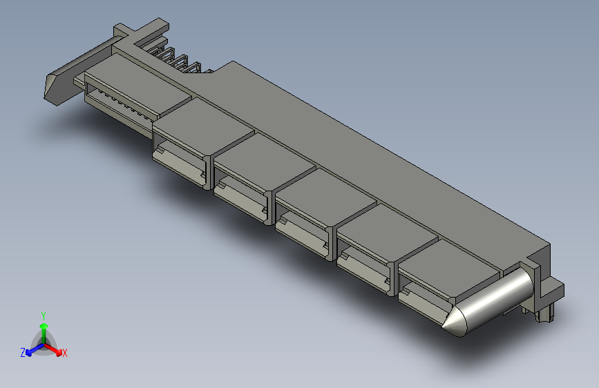 板对板连接器1.27mm, 12.00mm Pitch, EXTreme LPHPower Receptacle Header, Right-Angle, 10 Power Contacts, 20 Signal Contacts, Select Gold (Au) Plating, for 1.57mm Thick PC Board, with Guide Posts, with Press-fit Plastic Pegs