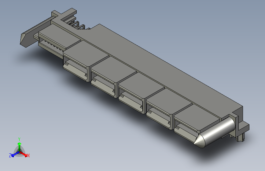 板对板连接器1.27mm, 12.00mm Pitch, EXTreme LPHPower Receptacle Header, Right-Angle, 10 Power Contacts, 16 Signal Contacts, Select Gold (Au) Plating, for 1.57mm Thick PC Board, with Guide Posts, with Press-fit Plastic Pegs