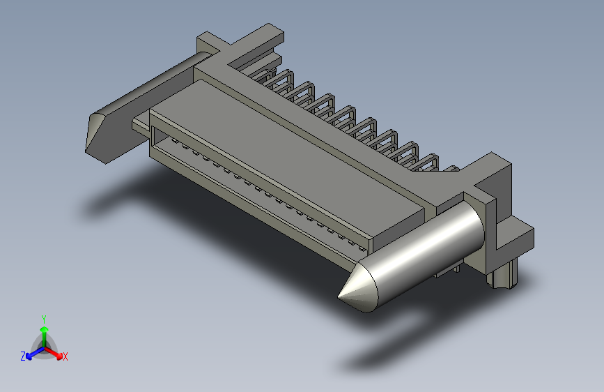 板对板连接器1.27mm Pitch, EXTreme LPHPower Receptacle Header with Guides and Pegs, Right-Angle, 40 Signal Contacts, Select Gold (Au) Plating, for 2.36mm Thick PC Board