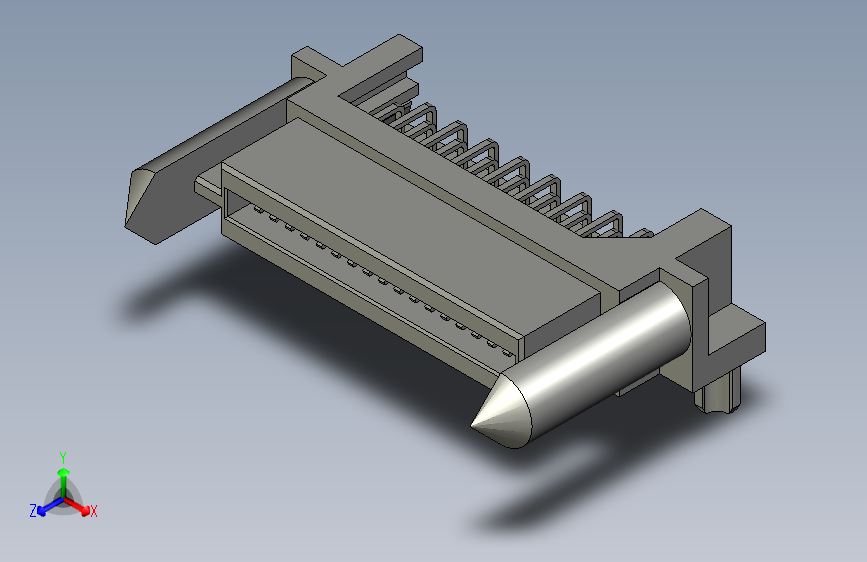 板对板连接器1.27mm Pitch, EXTreme LPHPower Receptacle Header with Guides and Pegs, Right-Angle, 36 Signal Contacts, Select Gold (Au) Plating, for 1.57mm Thick PC Board