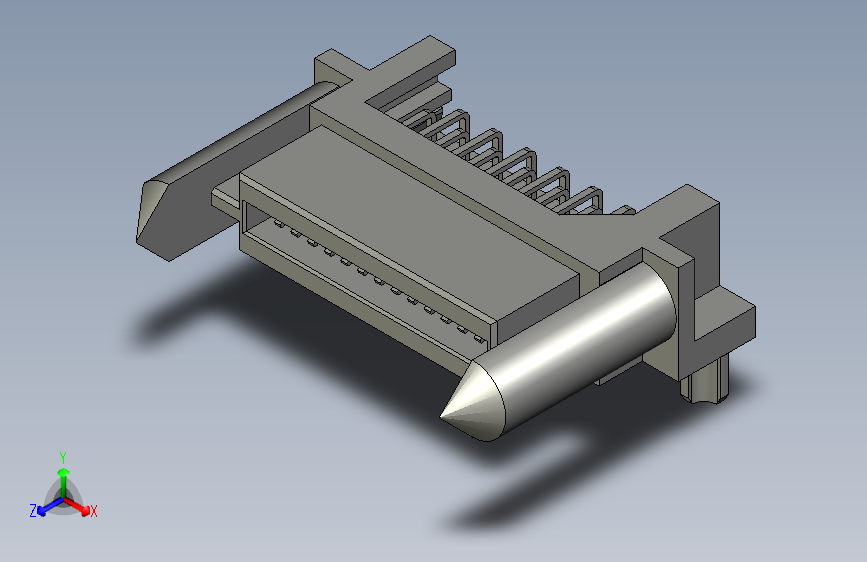 板对板连接器1.27mm Pitch, EXTreme LPHPower Receptacle Header with Guides and Pegs, Right-Angle, 28 Signal Contacts, Select Gold (Au) Plating, for 1.57mm Thick PC Board