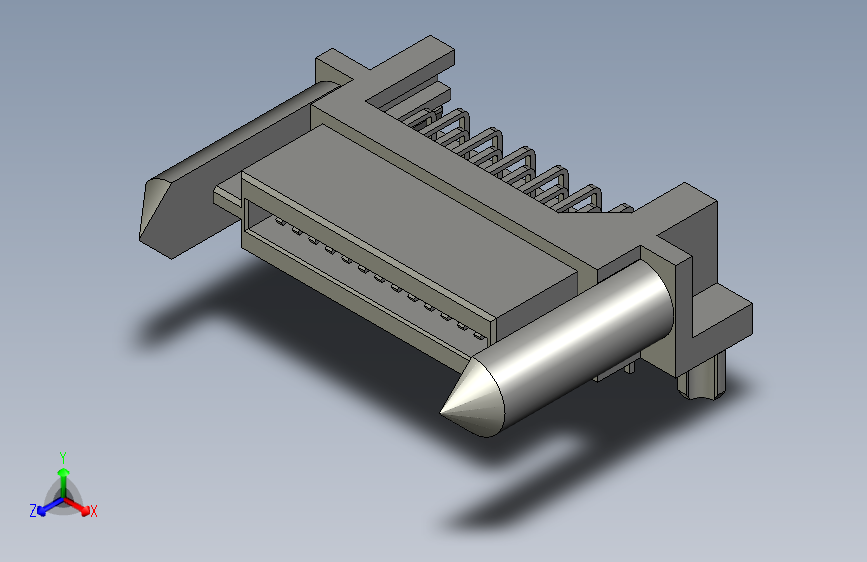 板对板连接器1.27mm Pitch, EXTreme LPHPower Receptacle Header with Guides and Pegs, Right-Angle, 28 Signal Contacts, Select Gold (Au) Plating, for 2.36mm Thick PC Board