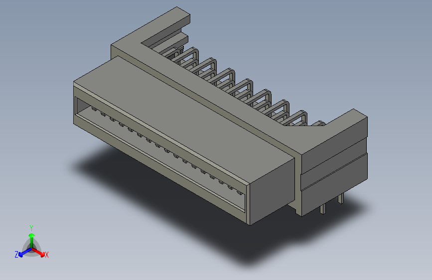 板对板连接器1.27mm Pitch, EXTreme LPHPower Receptacle Header, Right-Angle, 36 Signal Contacts, Select Gold (Au) Plating, for 2.36mm Thick PC Board