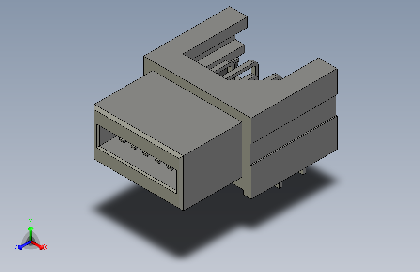 板对板连接器1.27mm Pitch, EXTreme LPHPower Receptacle Header, Right-Angle, 12 Signal Contacts, Select Gold (Au) Plating, for 1.57mm Thick PC Board