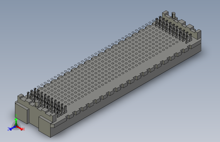 板对板连接器1.27mm Pitch, SEARAY Receptacle, 400 Circuits, 6.50mm Unmated Height, 10 Rows, with Pegs, Solder Charge Lead-Free