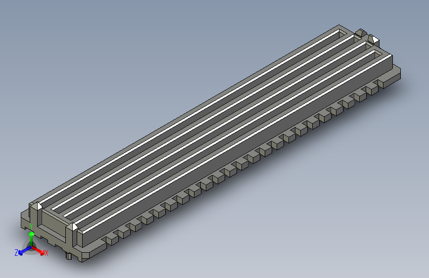 板对板连接器1.27mm Pitch, SEARAY Plug, 500 Circuits, 2.00mm Unmated Height, 10 Rows, with Pegs, Solder Charge Lead-Free