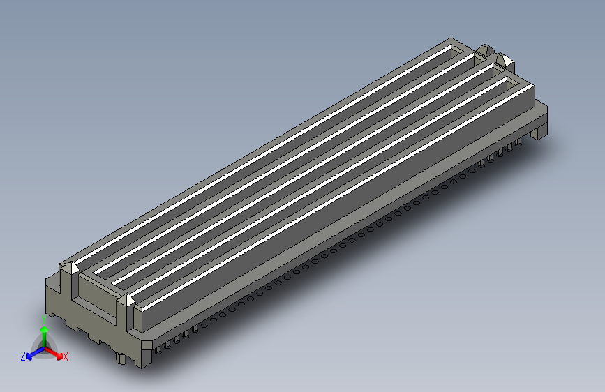 板对板连接器1.27mm Pitch, SEARAY Plug, 400 Circuits, 3.50mm Unmated Height, 10 Rows, with Pegs, Solder Charge Lead-Free