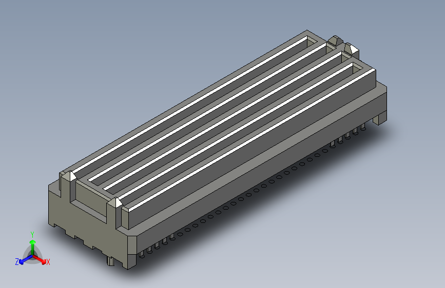 板对板连接器1.27mm Pitch, SEARAY Plug, 300 Circuits, 5.00mm Unmated Height, 10 Rows, with Pegs, Solder Charge Lead-Free