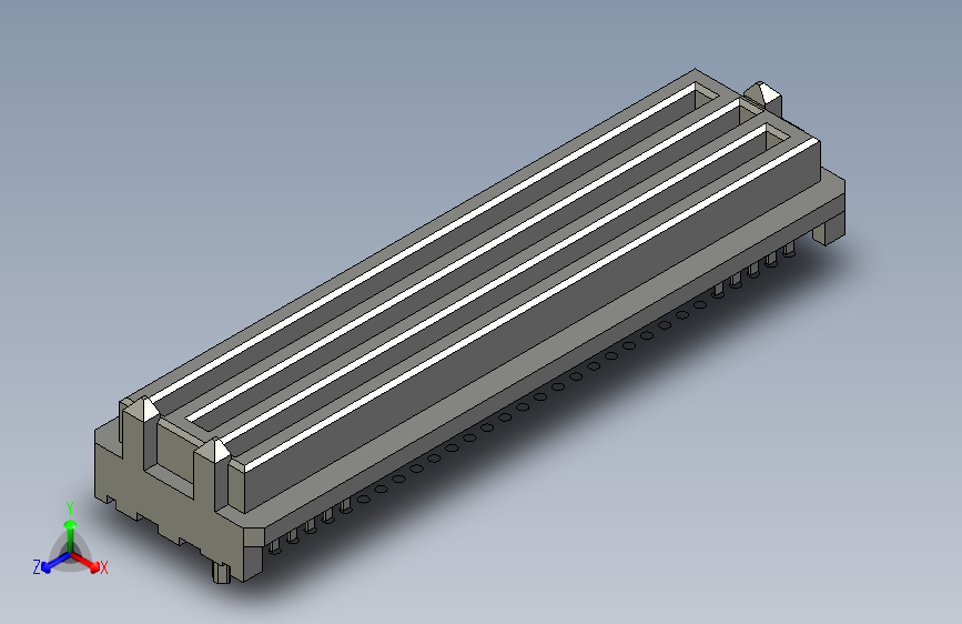 板对板连接器1.27mm Pitch, SEARAY Plug, 240 Circuits, 3.50mm Unmated Height, 8 Rows, with Pegs, Solder Charge Lead-Free