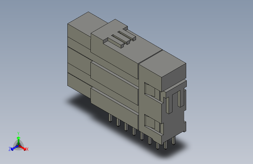 板对板连接器EXTreme PowerMass 150A Power Receptacle Coplanar Module, 1 Circuit, Right-Angle Plug, Tail Length 4.70mm
