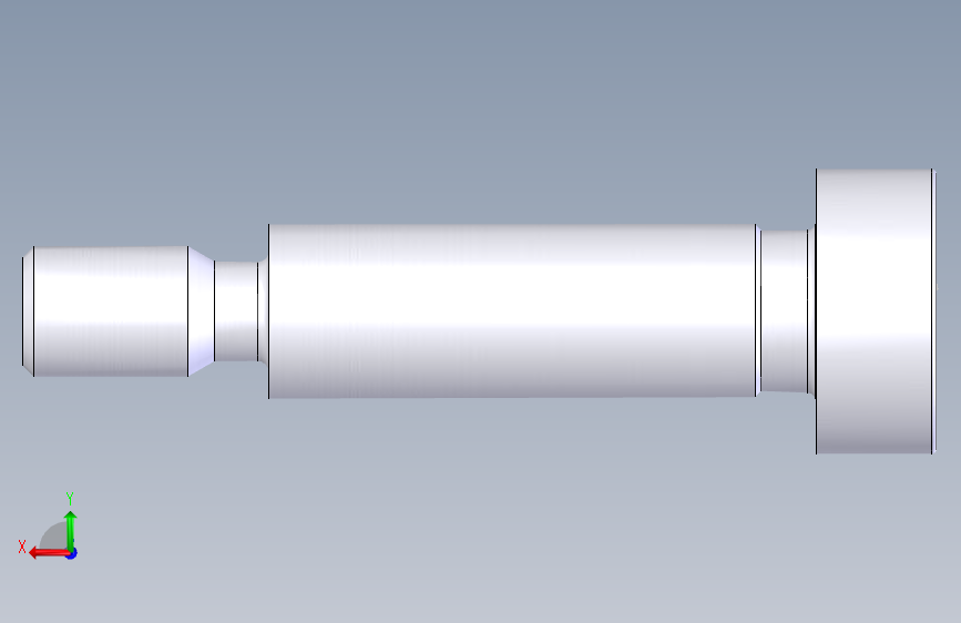 内六角圆柱头轴肩螺钉8X25-M6 背面视图