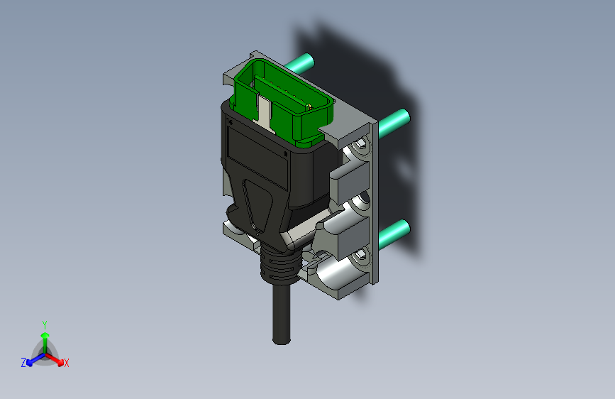 OBD2连接器的支架