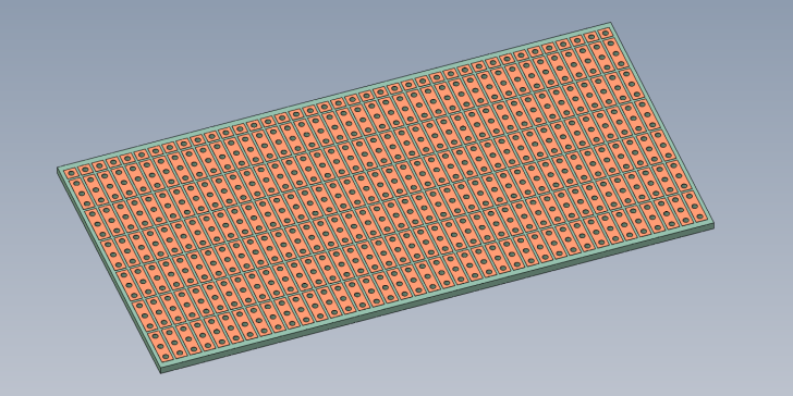 PCB通用100x50 2,54 FR4 TA020