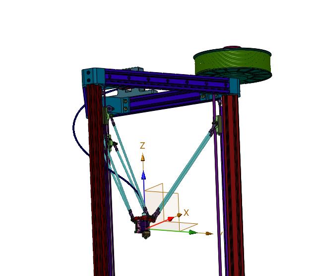 基于FDM的并联臂的单喷头3D打印机