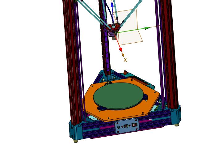 基于FDM的并联臂的单喷头3D打印机