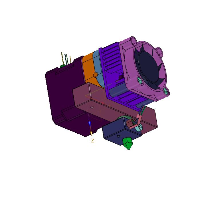 挤压机3D打印机配件头