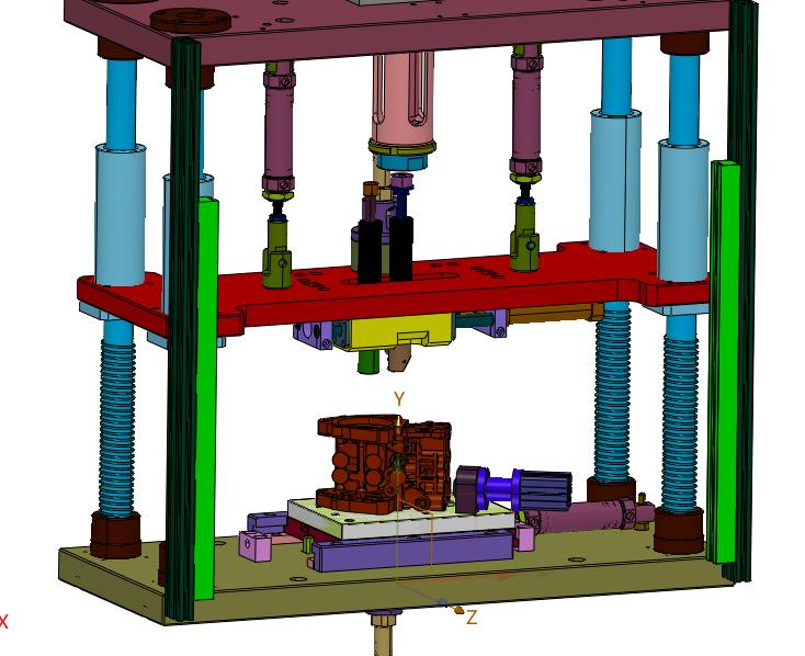 壳体锁止钢球压装装置