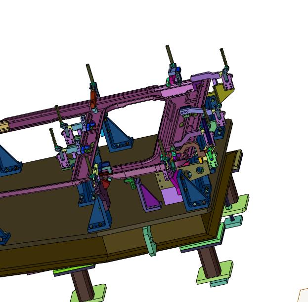 商务车车门框装配工装