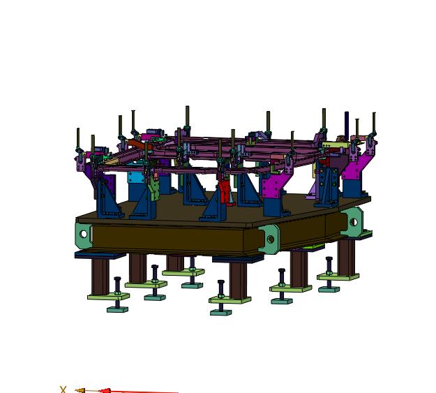 商务车车门框装配工装