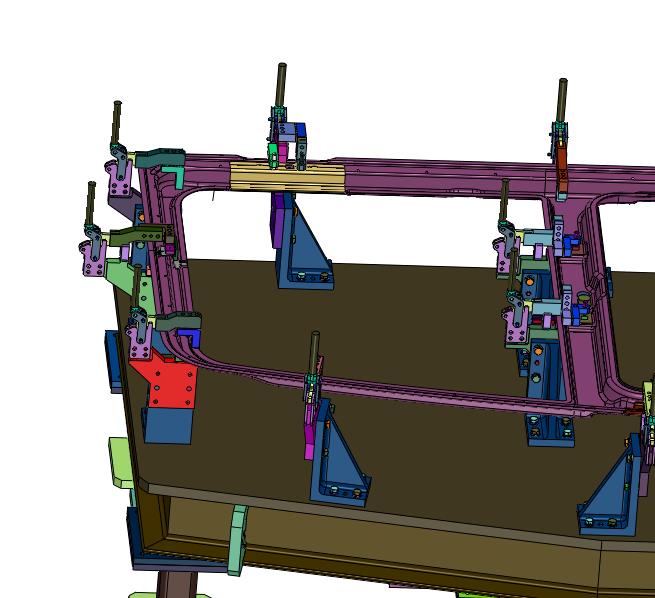 商务车车门框装配工装