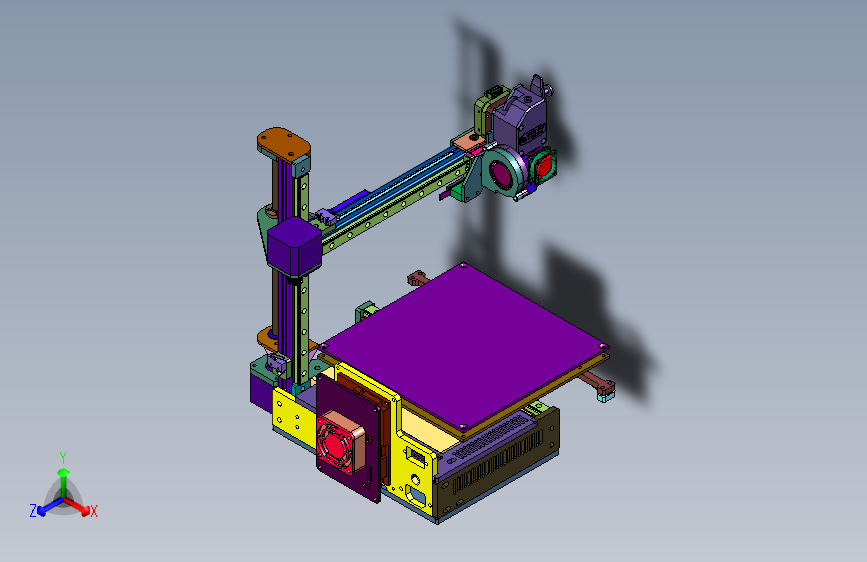 双线轨高精度小尺寸3d打印机桌面级