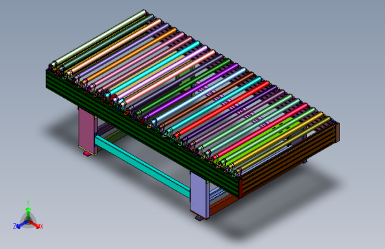 物流系统中皮带驱动滚筒型输送机