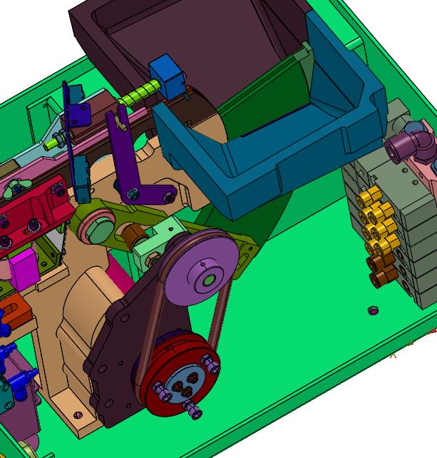 一出四吹气式自动螺钉排列机