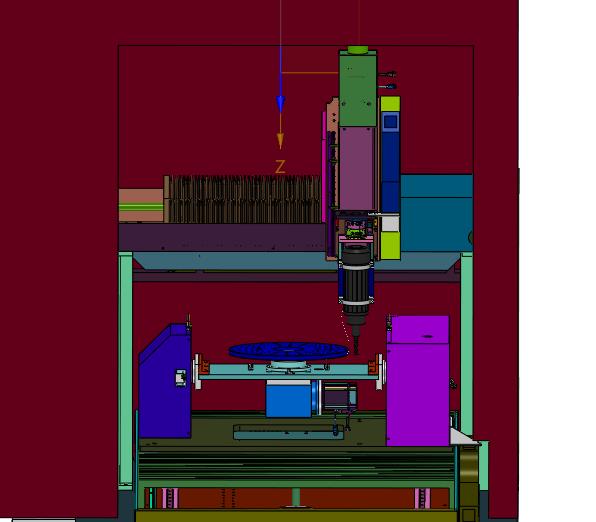 自制六轴车铣雕一体微型CNC