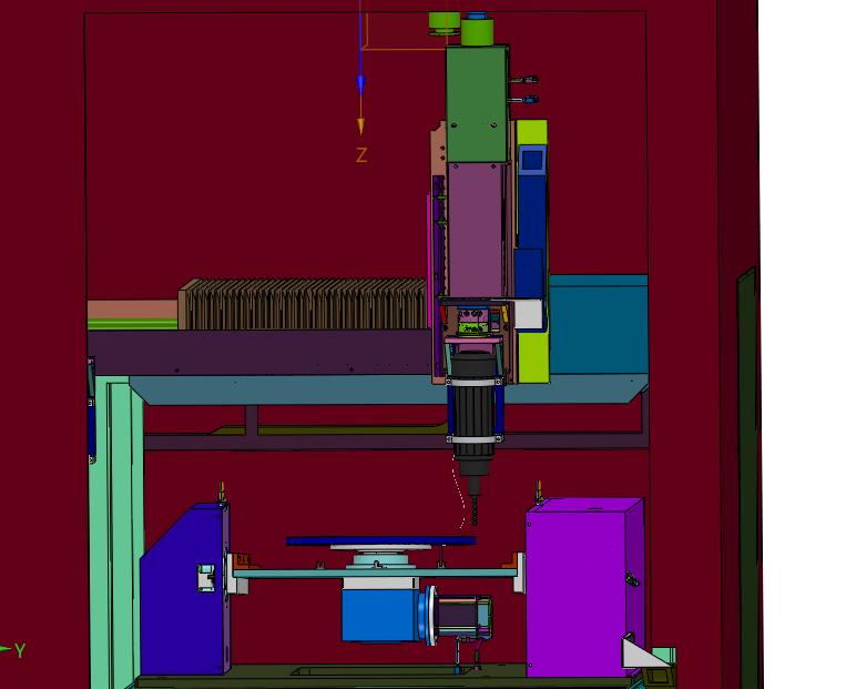 自制六轴车铣雕一体微型CNC