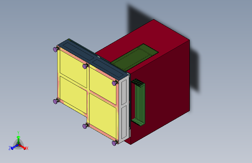 自制六轴车铣雕一体微型CNC 主视图