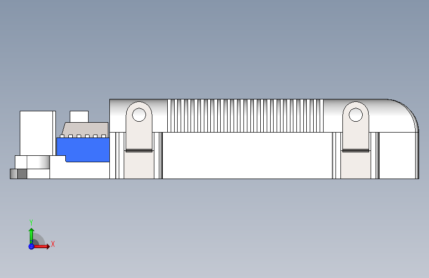 平均井LCM-25..60DA LED驱动器 正面视图