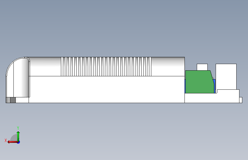 平均井LCM-25..60DA LED驱动器 背面视图