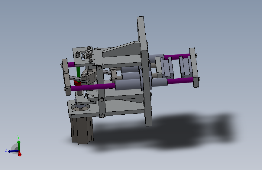 凸轮包装热封机构 Solidworks 2018 模型图纸下载 – 懒石网