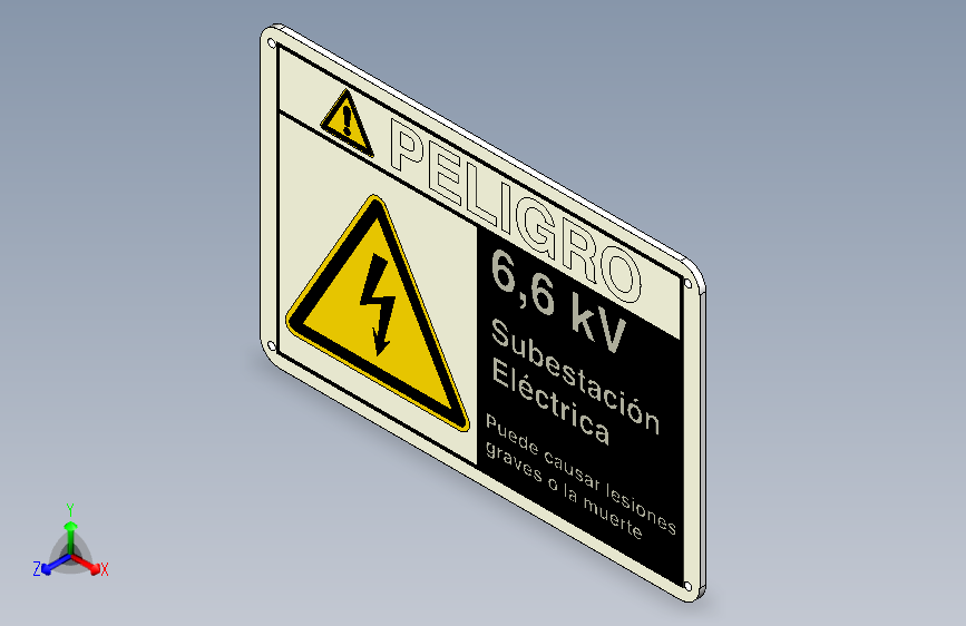 变电站的中压ANSI警告标志