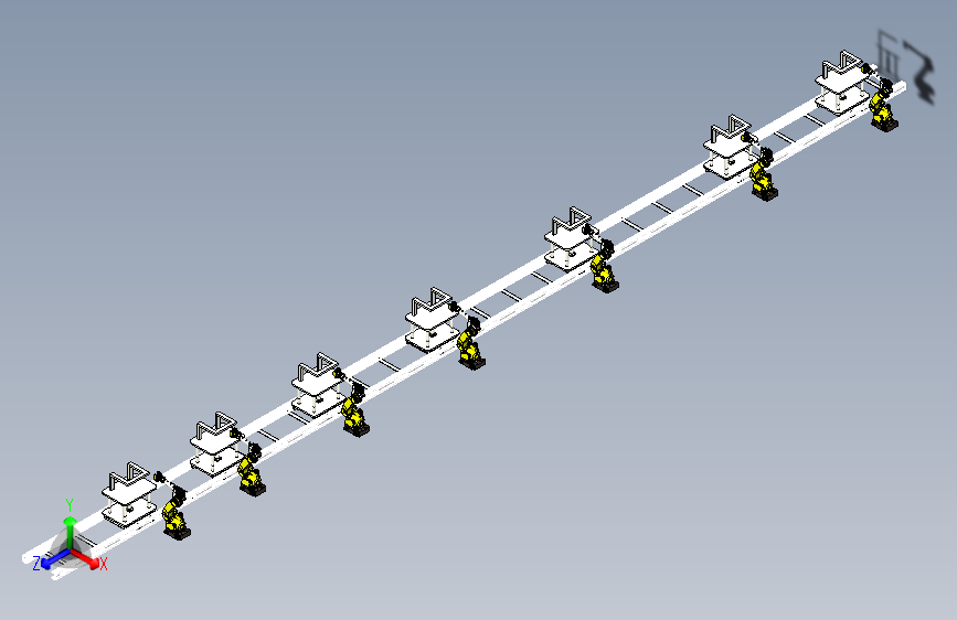 滑轮输送线多机器人装配线方案设备