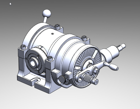 万能分度头设计SolidWorks三维模型
