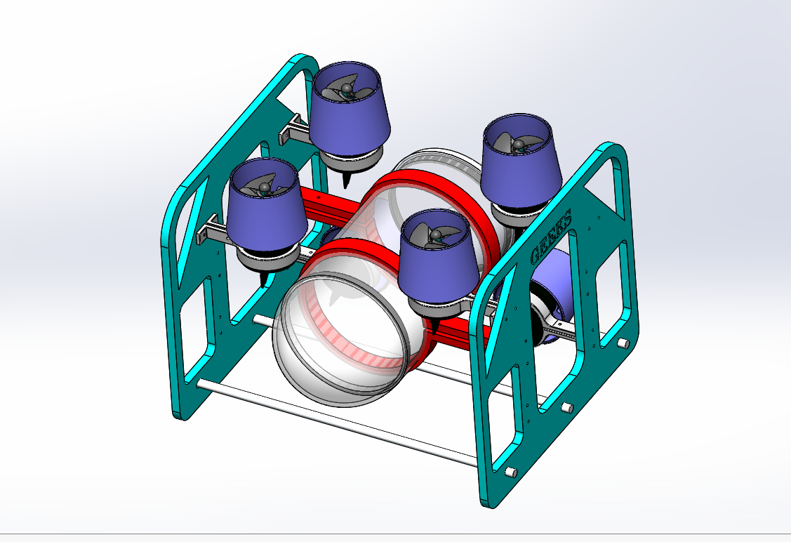 ROV水下遥控潜水机器人模型三维