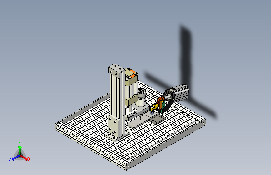气动气缸半自动钻孔
