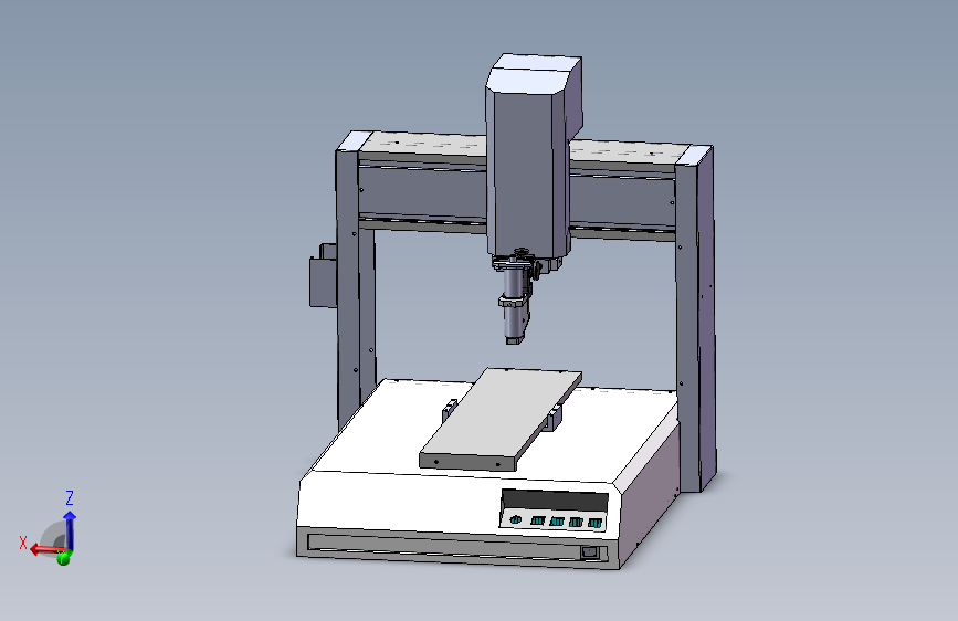 W331点胶机_SOLIDWORKS 2018_模型图纸下载 – 懒石网