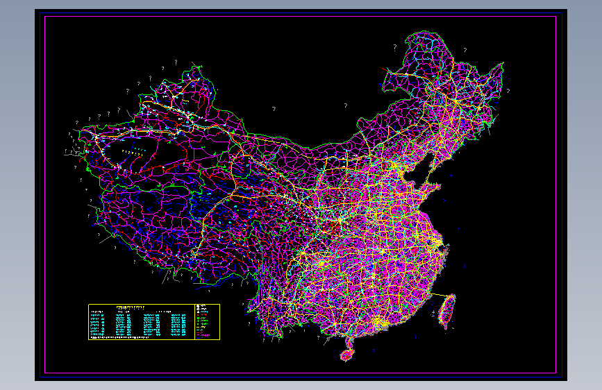 中国地图CAD完整版