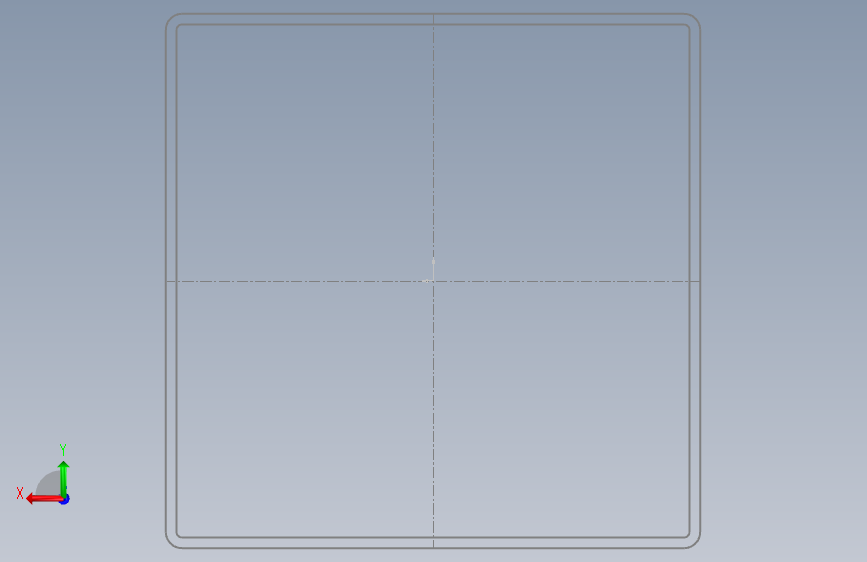 冷弯空心方管TS300x300x6x54.7. 背面视图